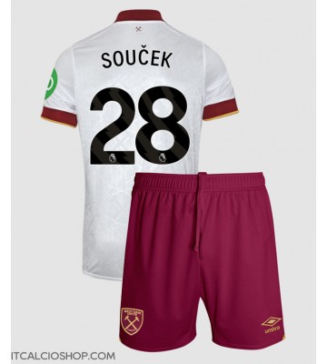 West Ham United Tomas Soucek #28 Terza Maglia Bambino 2024-25 Manica Corta (+ Pantaloni corti)